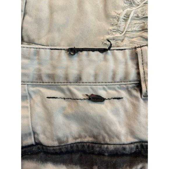 Grindhouse Men's Distressed Destroyed Denim Jeans/Shorts Size 42 White Acid Wash - Picture 10 of 11